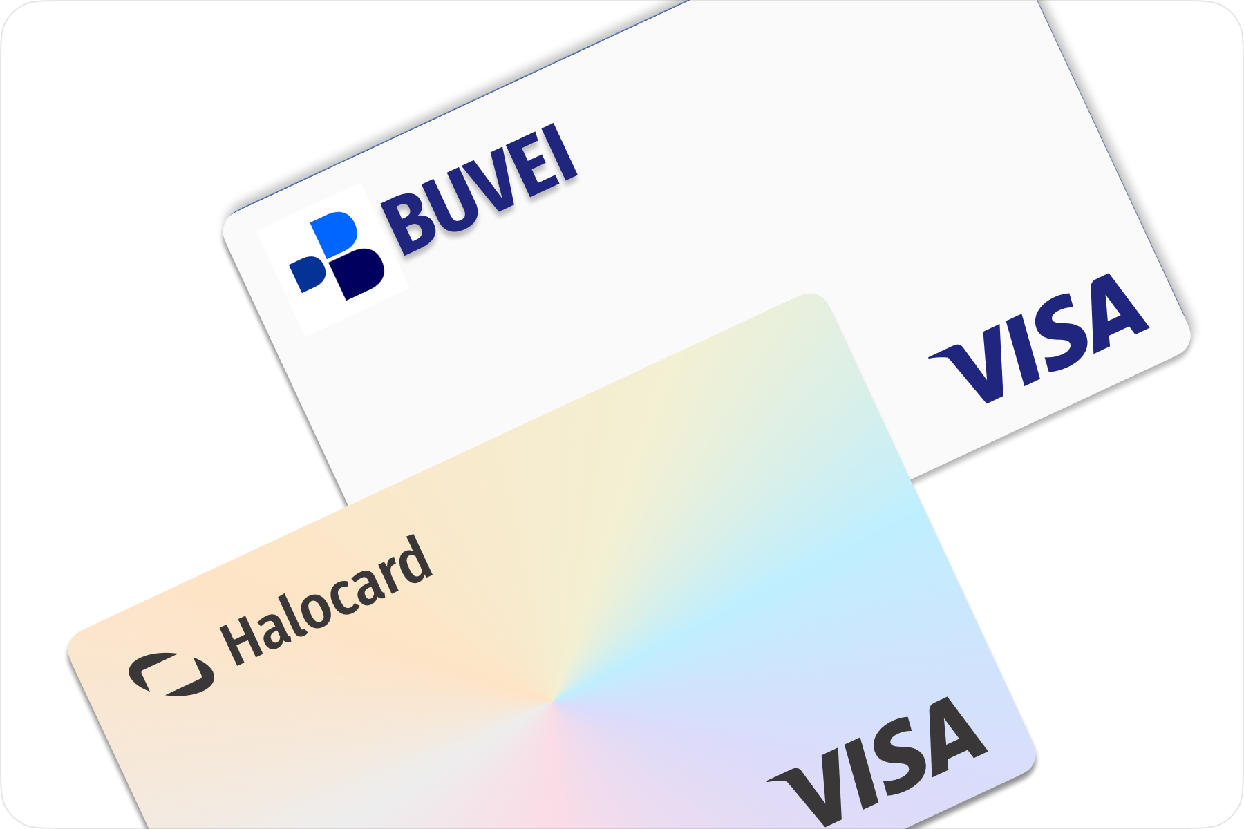 Buvei virtual card compared to Halocard virtual credit card side by side